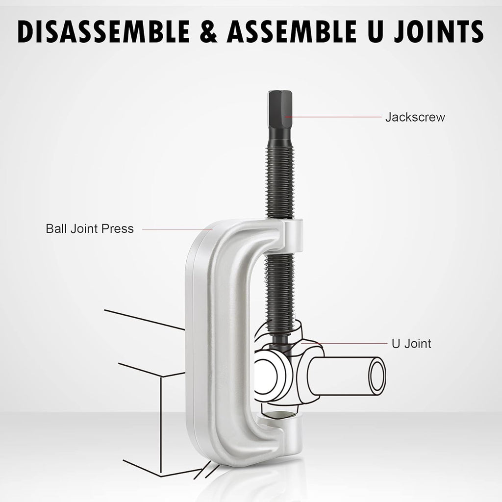 Ball Joint Press & U Joint Removal Tool Kit with 4wd Adapters A14481