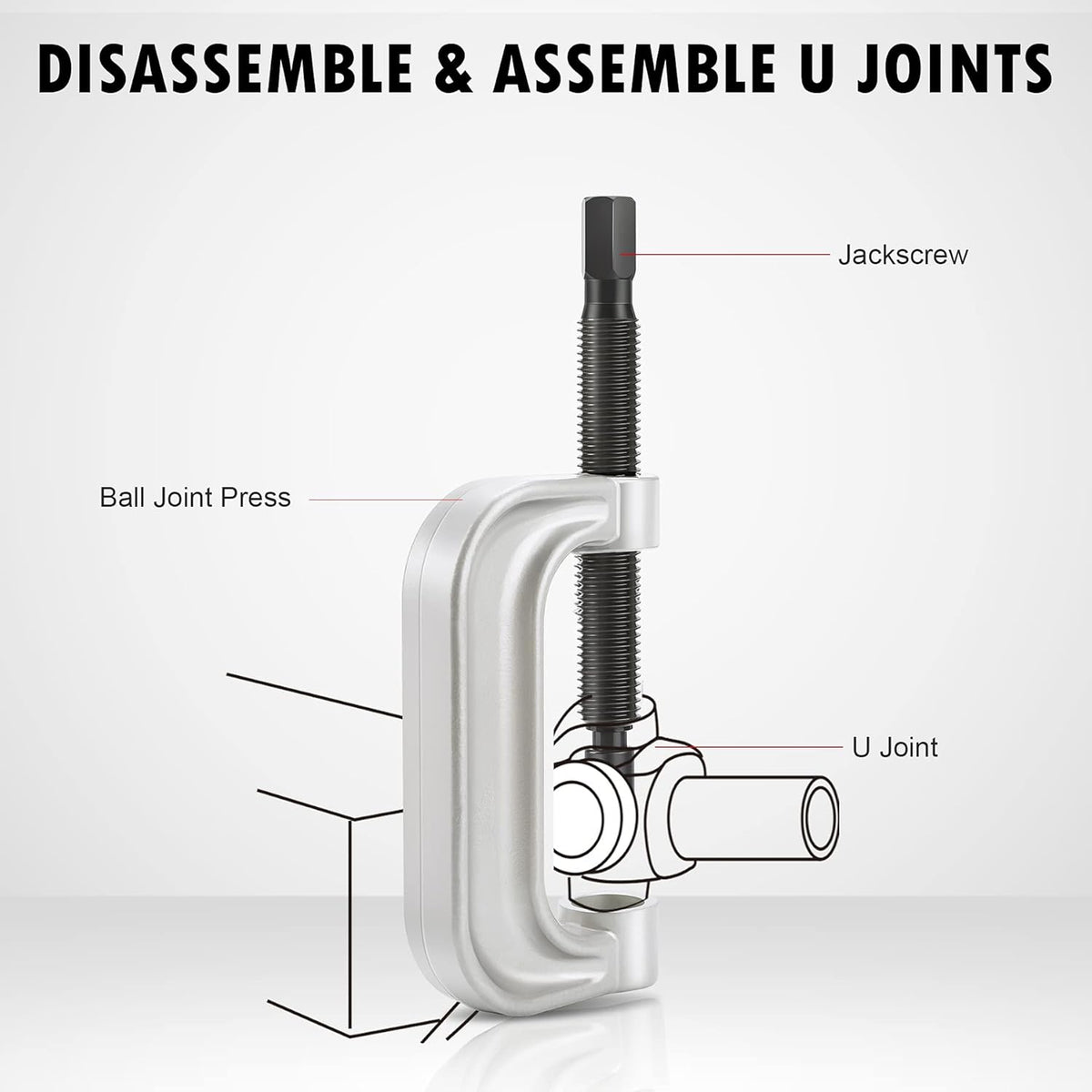 Ball Joint Press & U Joint Removal Tool Kit with 4wd Adapters A14481
