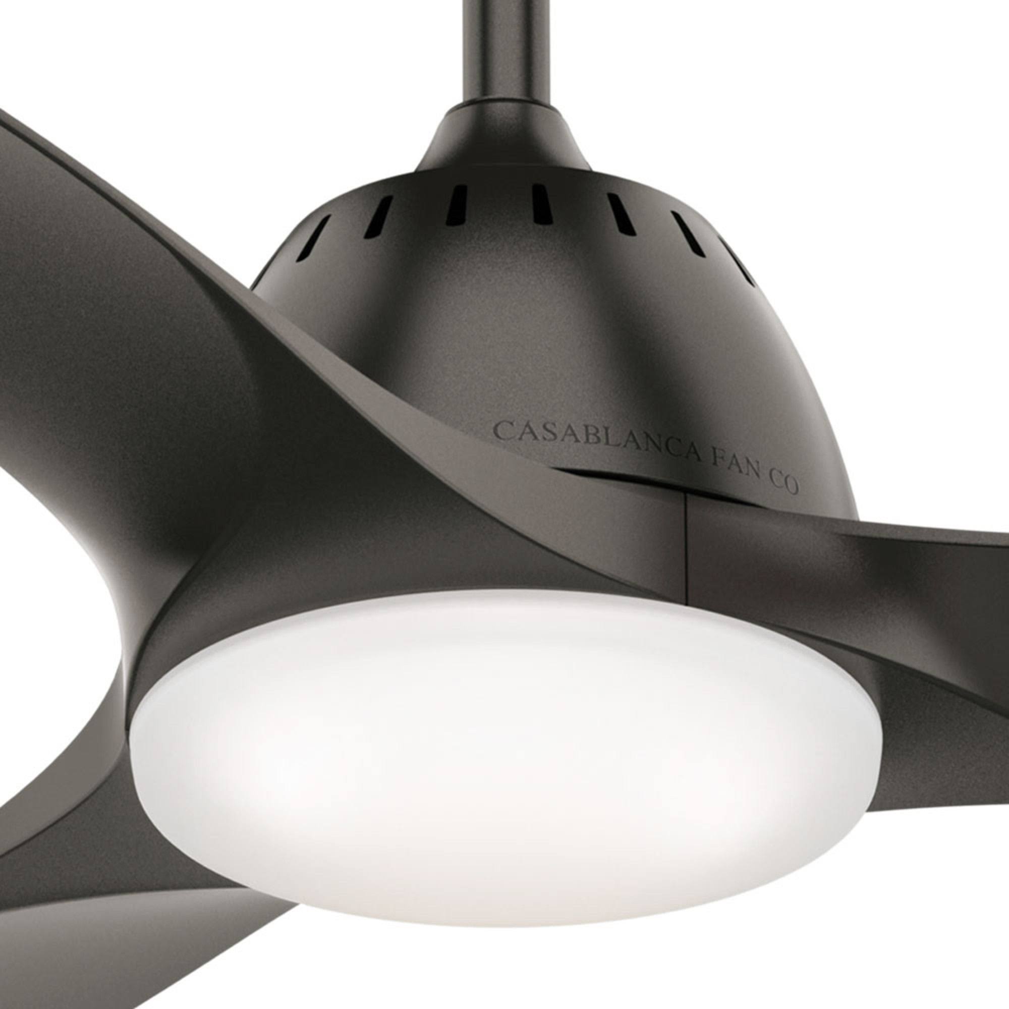 Fresh White Ceiling Fan with Light O9866