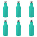 Mint 14 oz. Stainless Steel Double Wall Water Bottles Set of 6 K763245