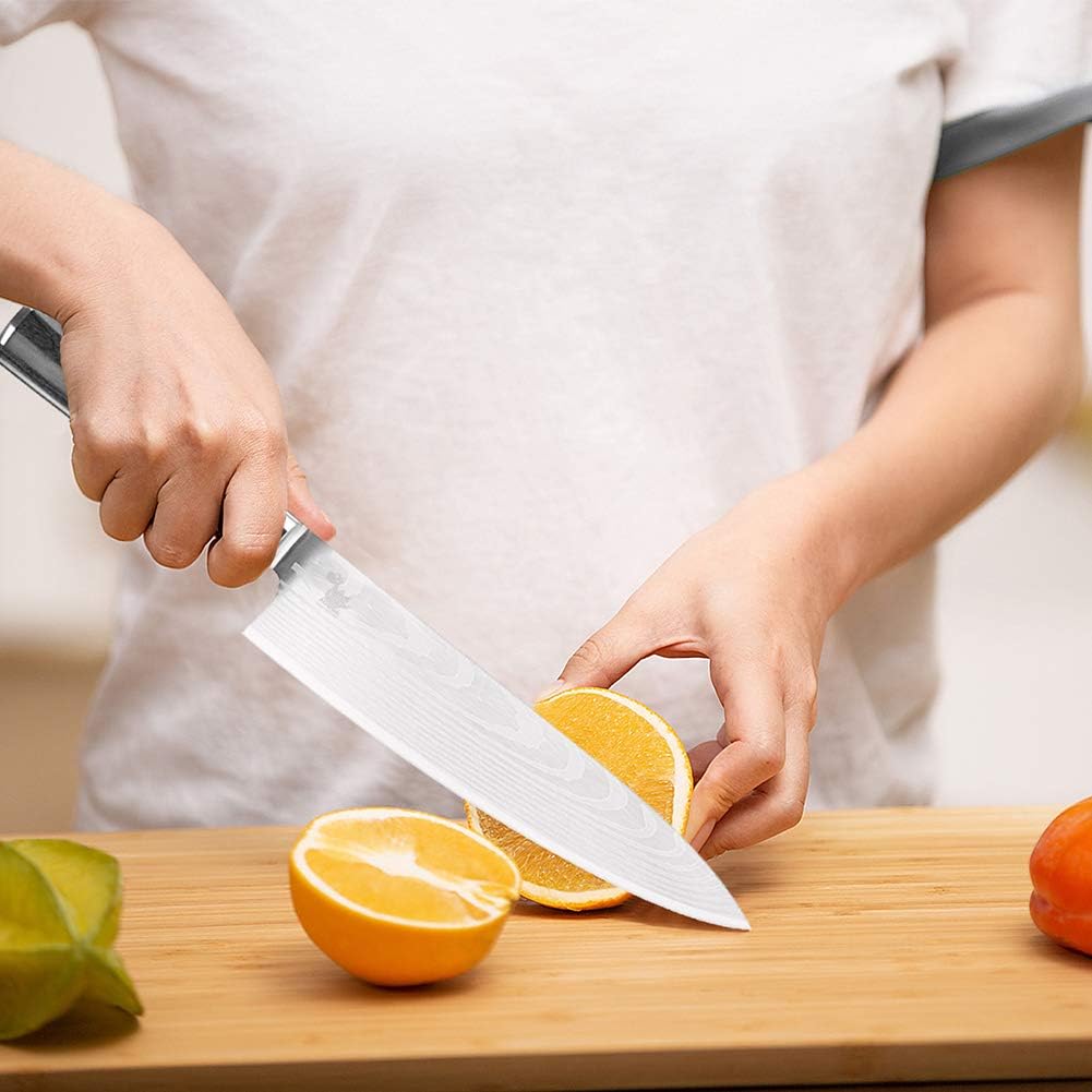 8 Inch Damascus Chefs Knife with Ergonomic Handle T70621