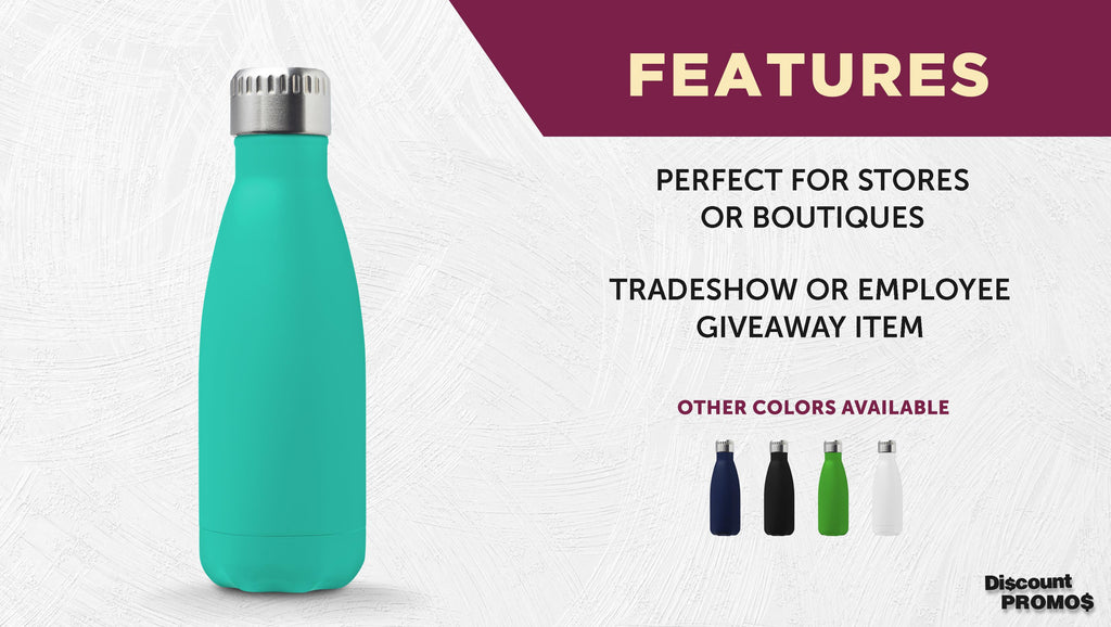 Mint 14 oz. Stainless Steel Double Wall Water Bottles Set of 6 K763245