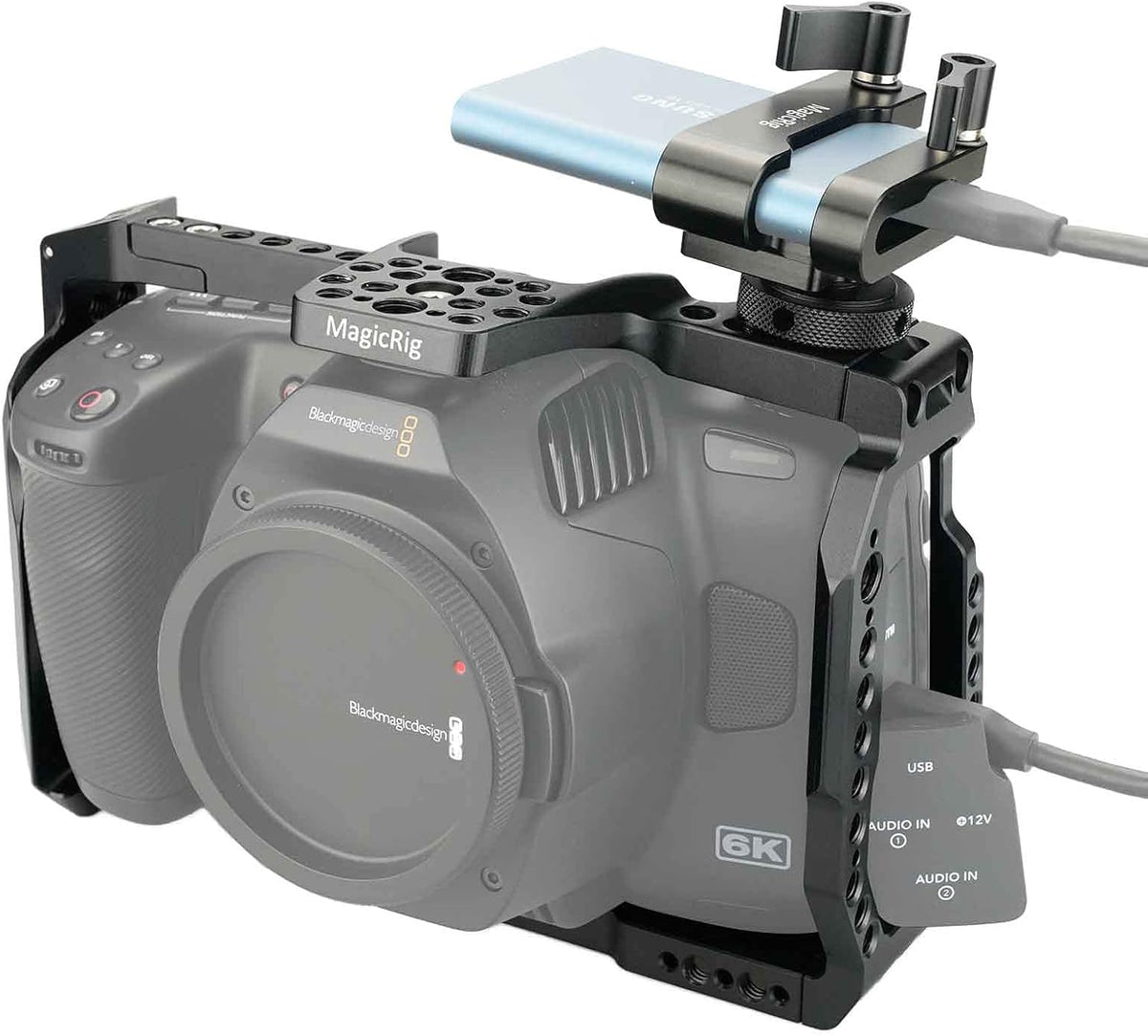 BMPCC 6K Pro Cage with T5 SSD Mount E19574