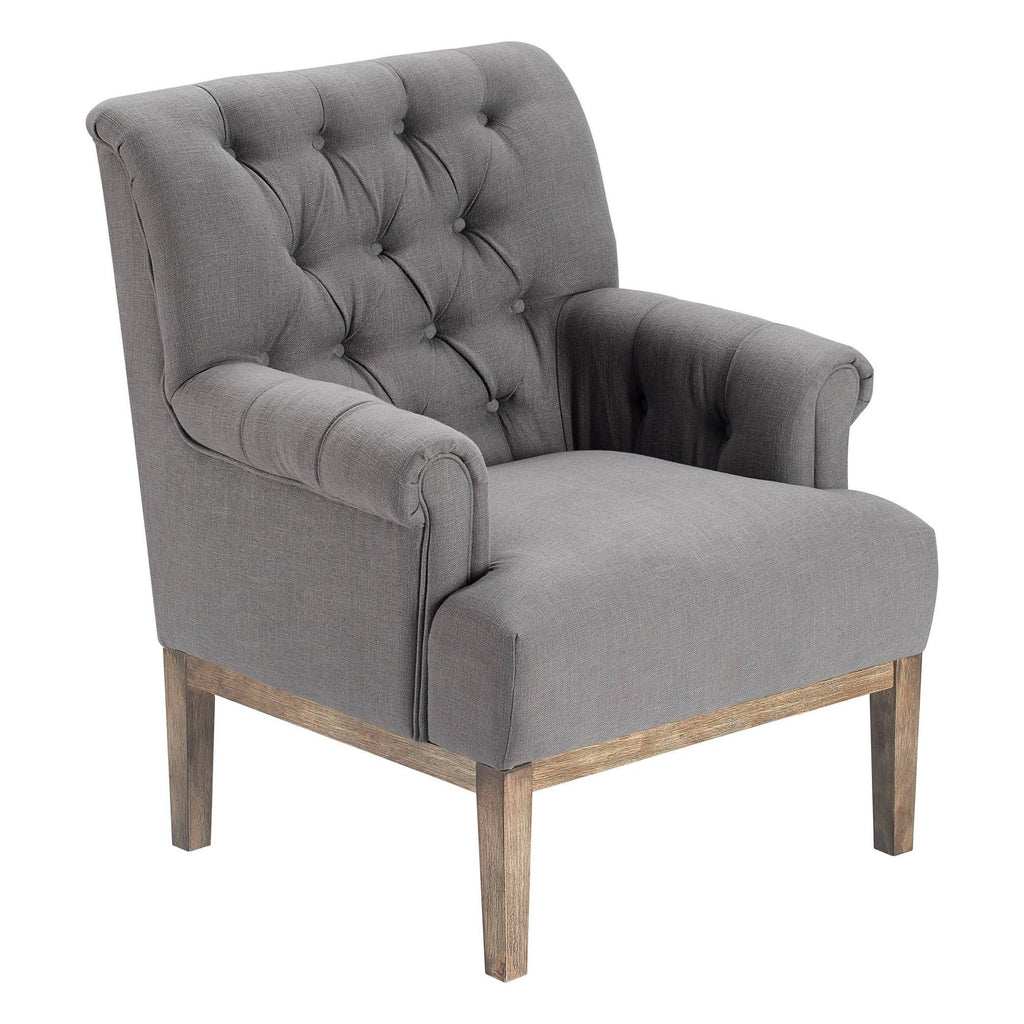 Gray Tufted Accent Chair A4893
