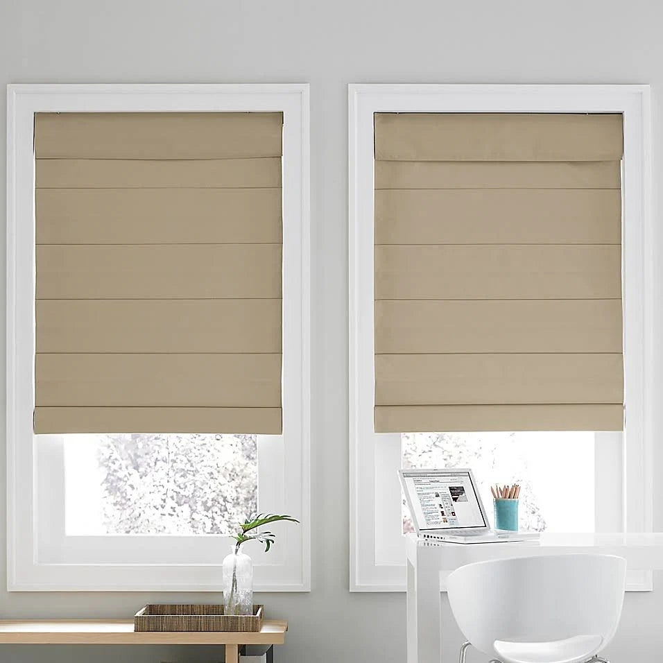 Cordless Cellular Roman Shade in Khaki M2473