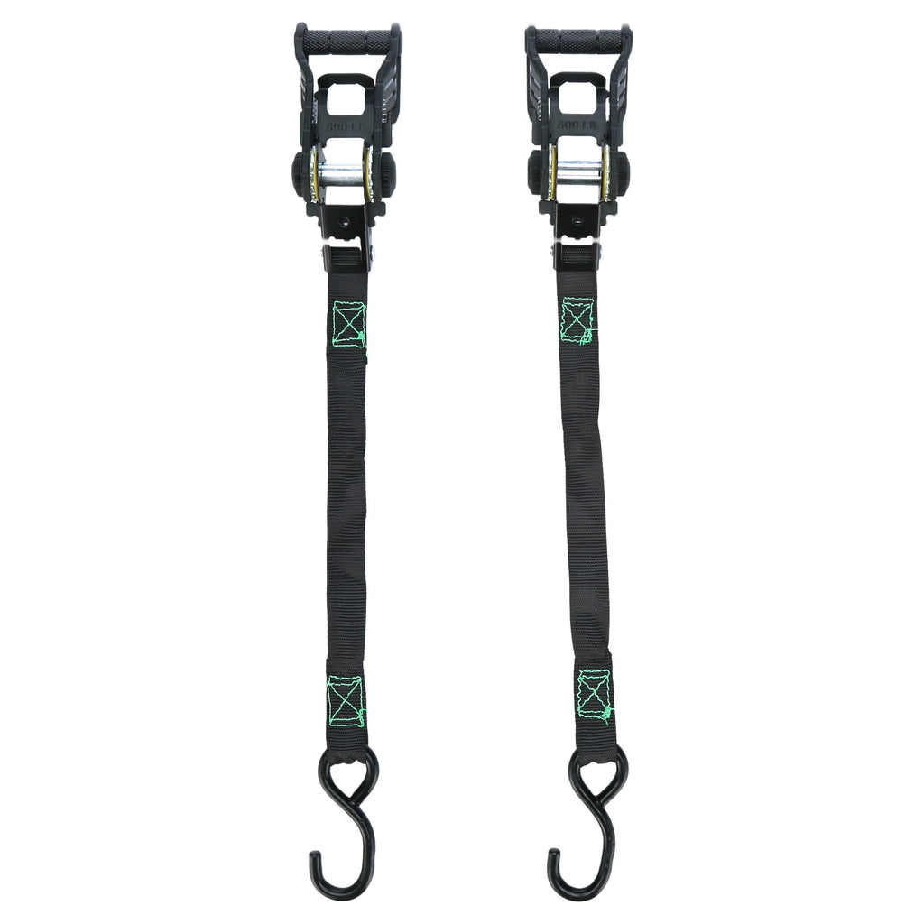 2 Pack Black Ratchet Tie Down X823