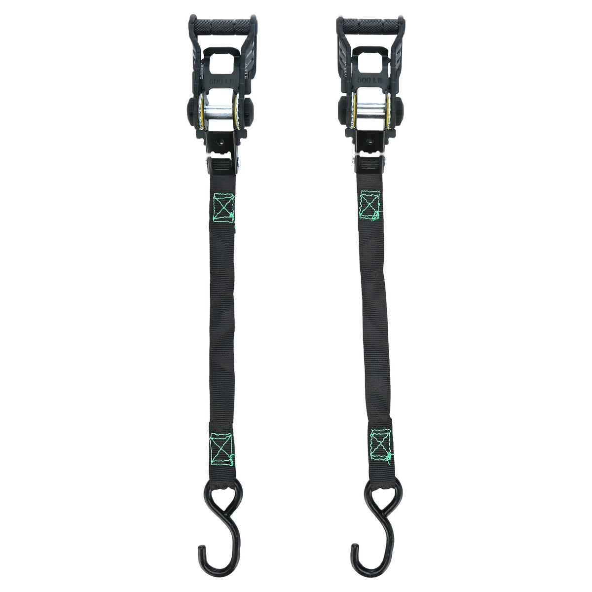 2 Pack Black Ratchet Tie Down X823