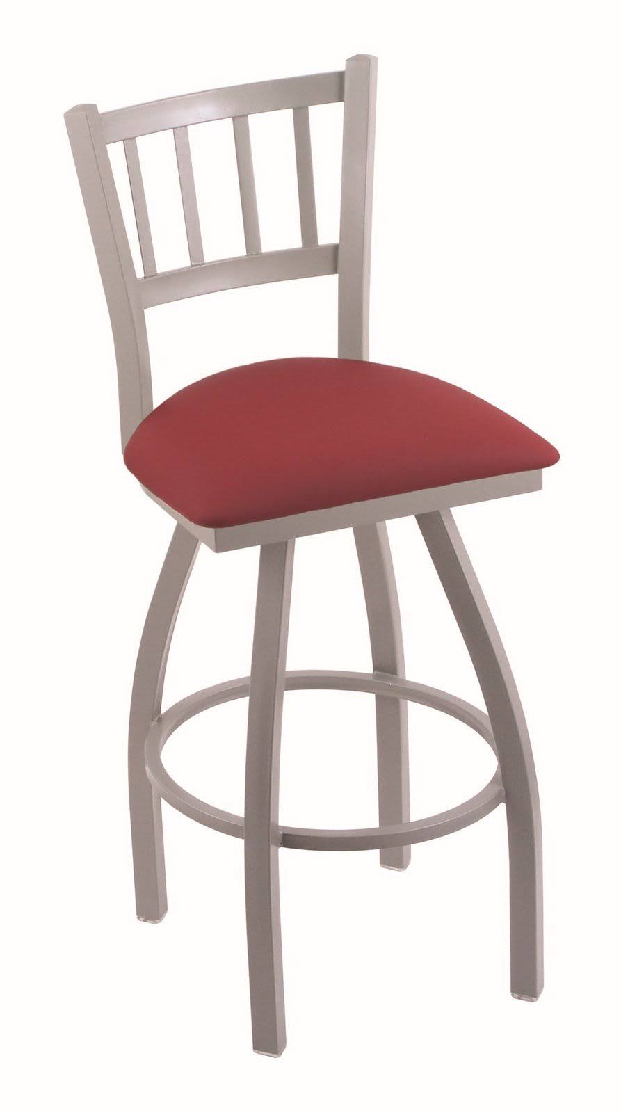 Swivel Counter Stool with Anodized Nickel Finish O6987