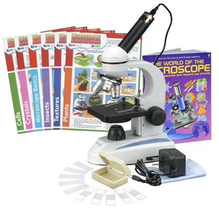 40X-1000X Student Microscope Kit with Glass Lens and Metal Frame A31815