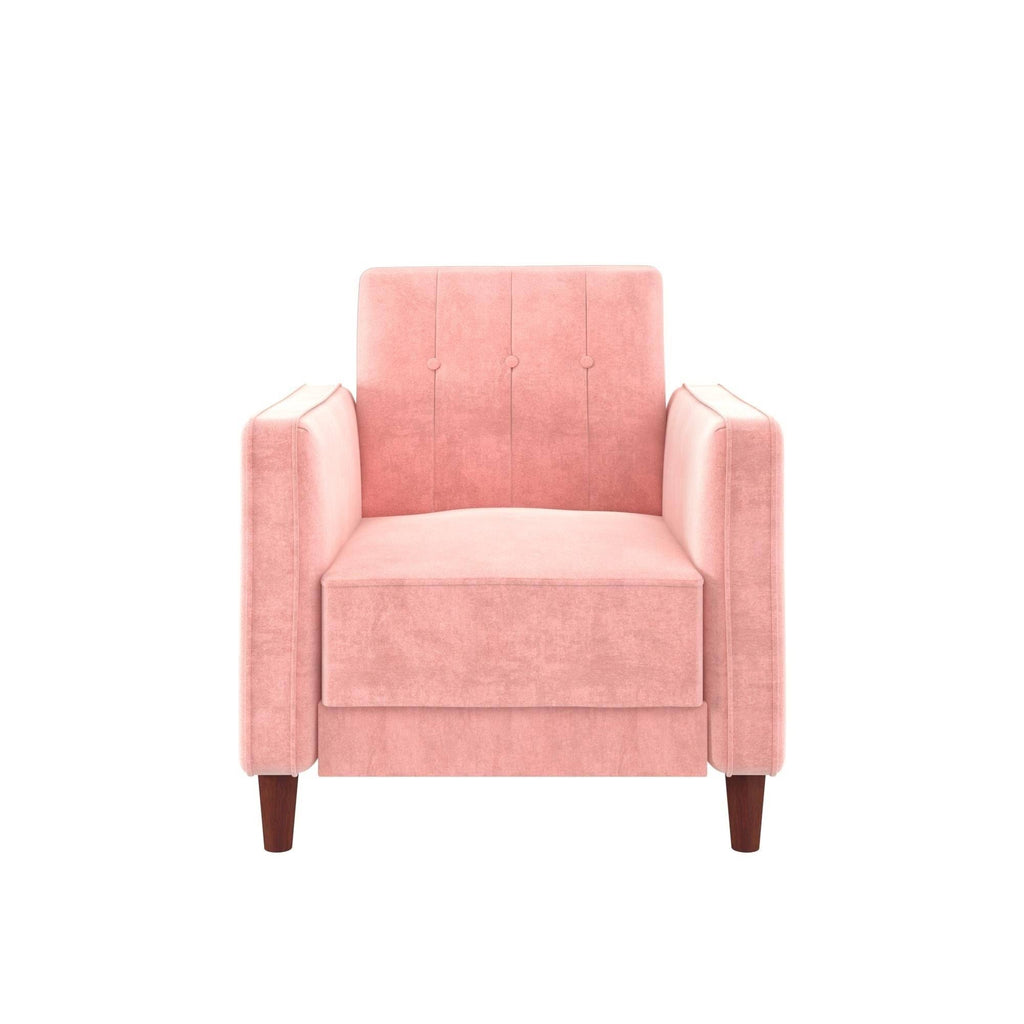 Pink Tufted Accent Chair D108