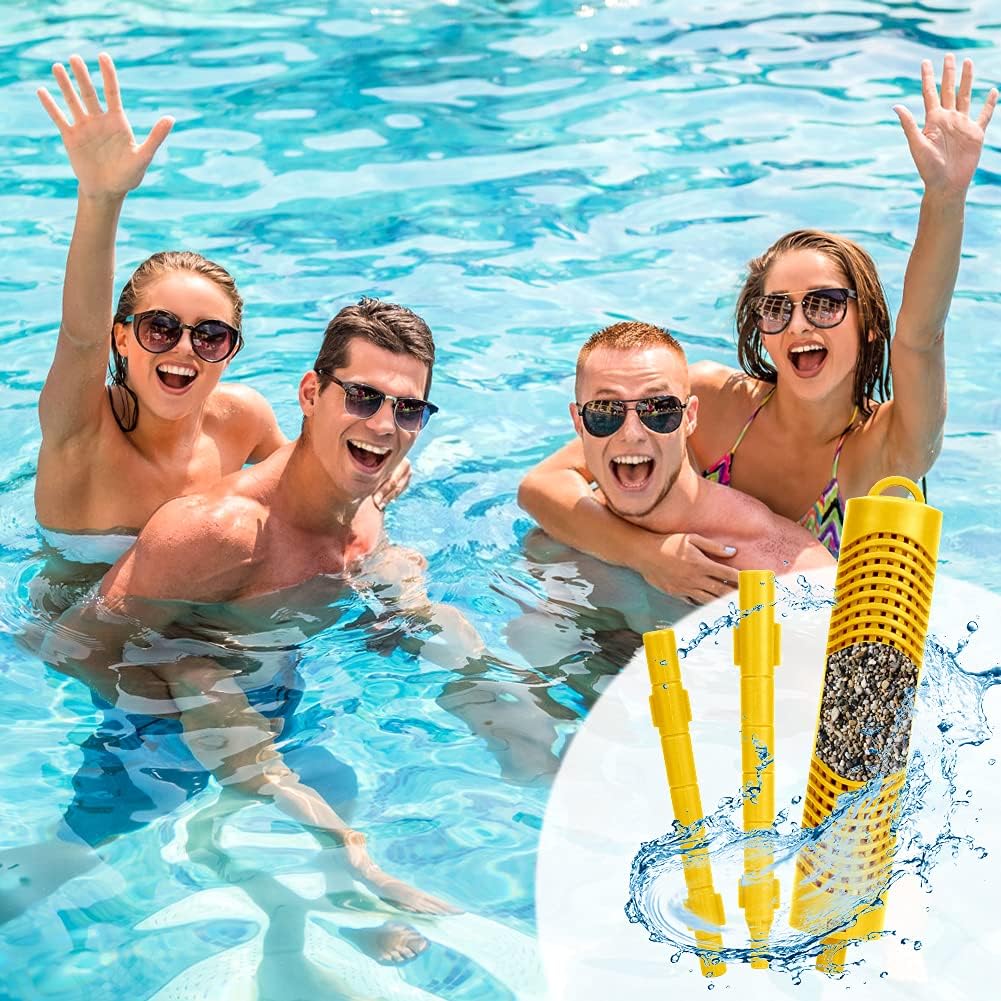 Spa Mineral Stick 4 Pack Hot Tub Filter with 4 Months Lifetime Cartridge Universal (Yellow) Pack of 2 F643