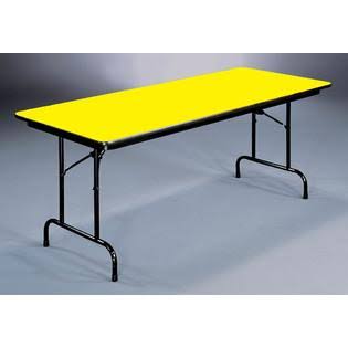 Yellow Folding Table 24 in. x 48 in. Y92455
