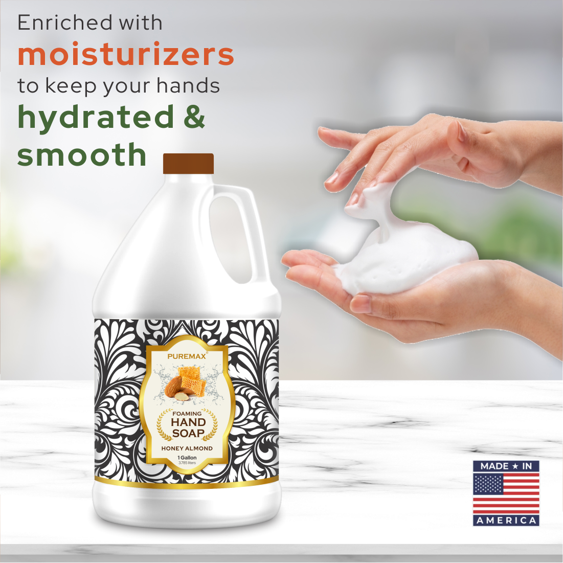 Foaming Hand Soap Refills Honey Almond 128 fl oz R355848