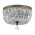 Bronze Crystal Flush Mount Light Q96310