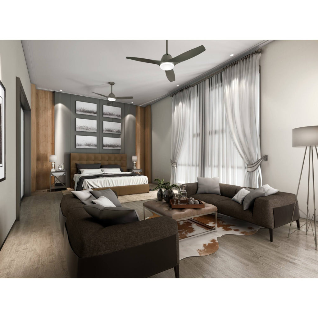 Fresh White Ceiling Fan with Light O9866
