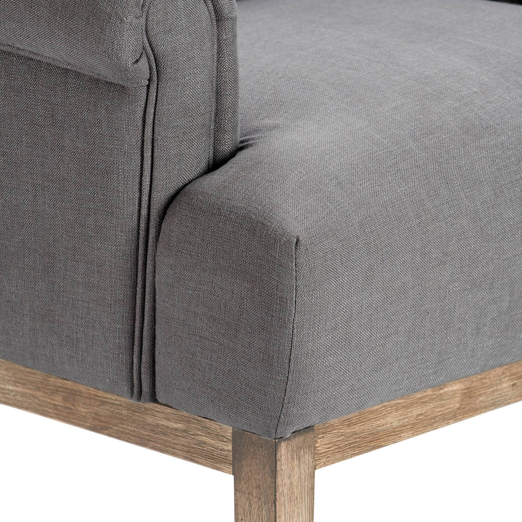 Gray Tufted Accent Chair A4893