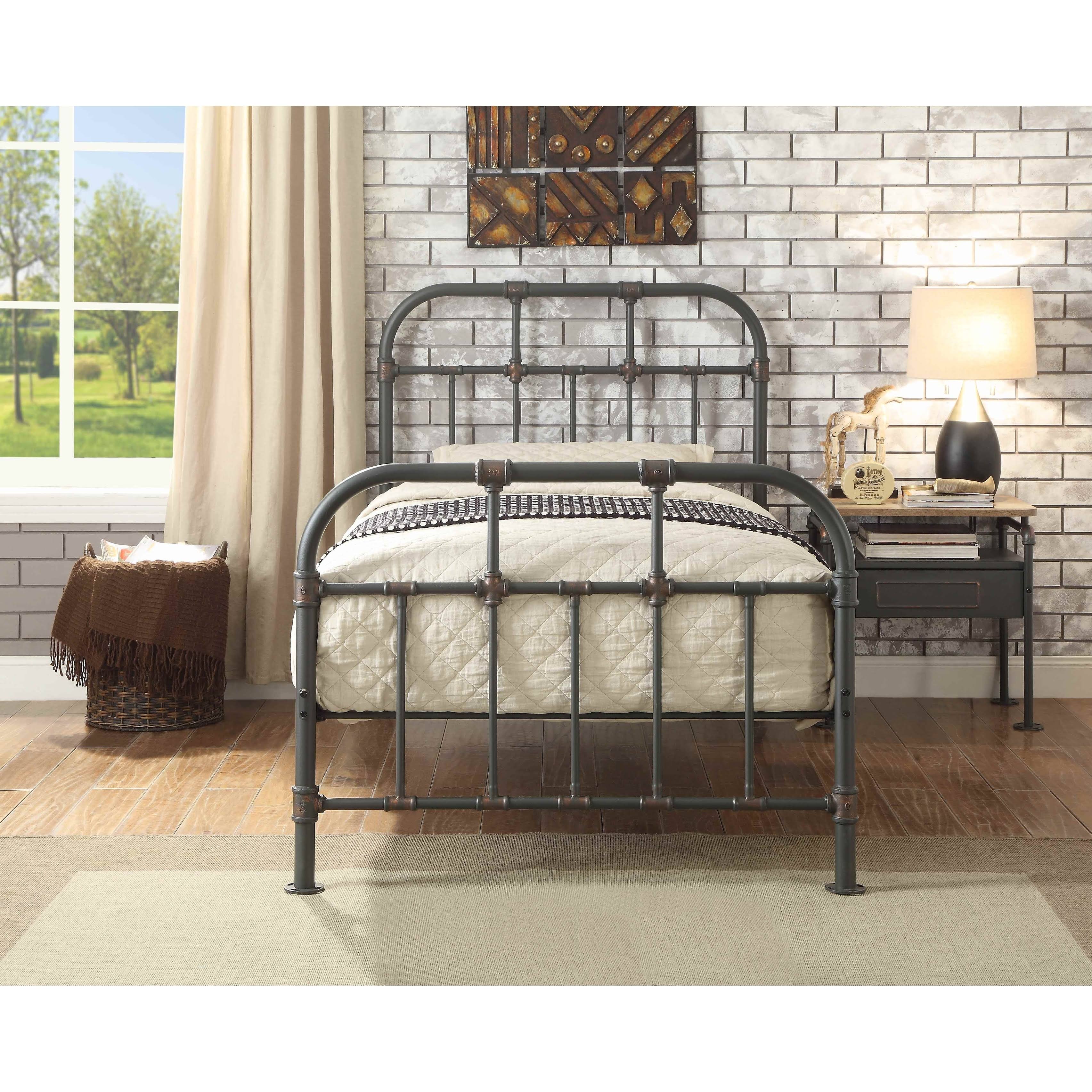 Twin Bed Sandy Gray O112303