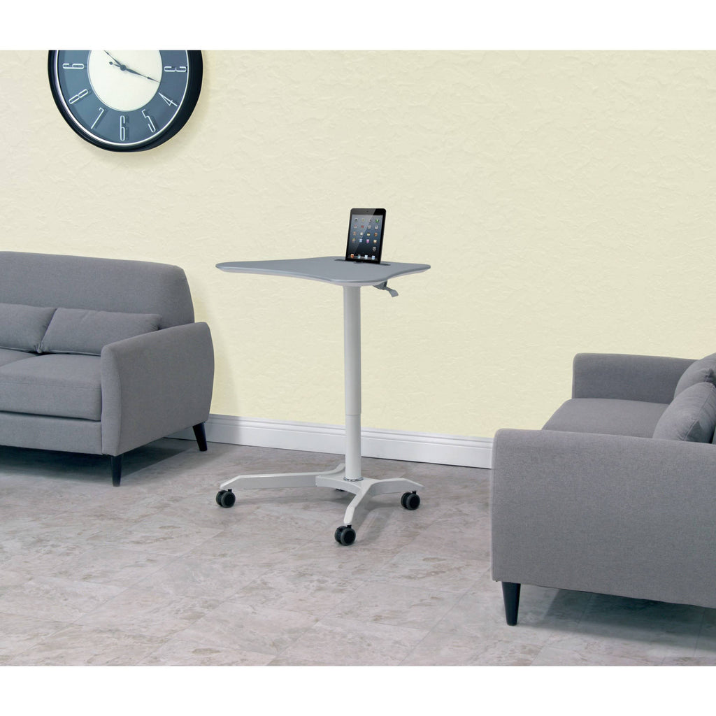 Height Adjustable Cart White Silver N32224