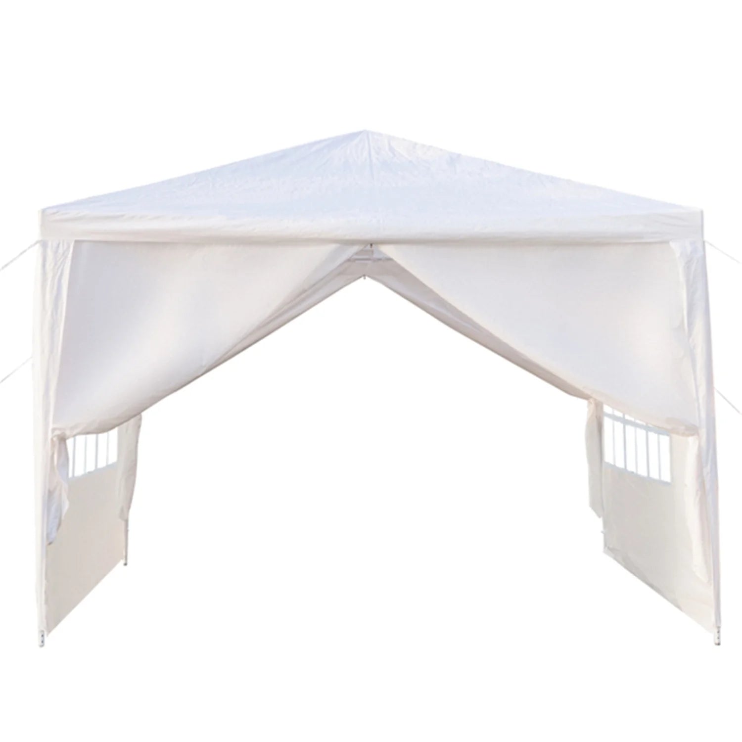 10' x 10' White Outdoor Party Tent with 4 Side Walls E236