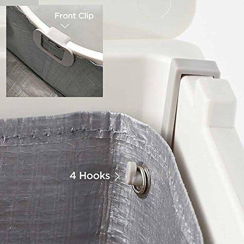 Gray Litter Box with Scoop and Reusable Liner (2-Pack) Q670994