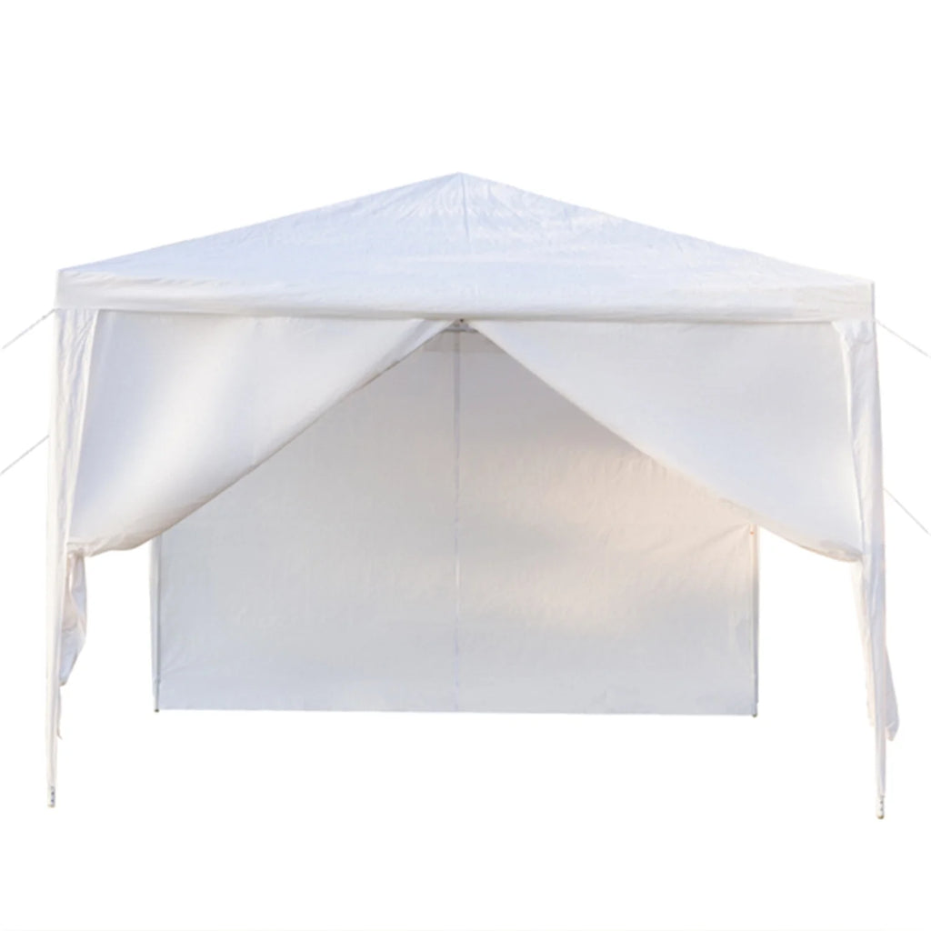 10' x 10' White Outdoor Party Tent with 4 Side Walls E236