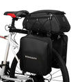 3-in-1 Waterproof Rear Seat Bike Trunk Bag with 2 Side Hanging Bags U765