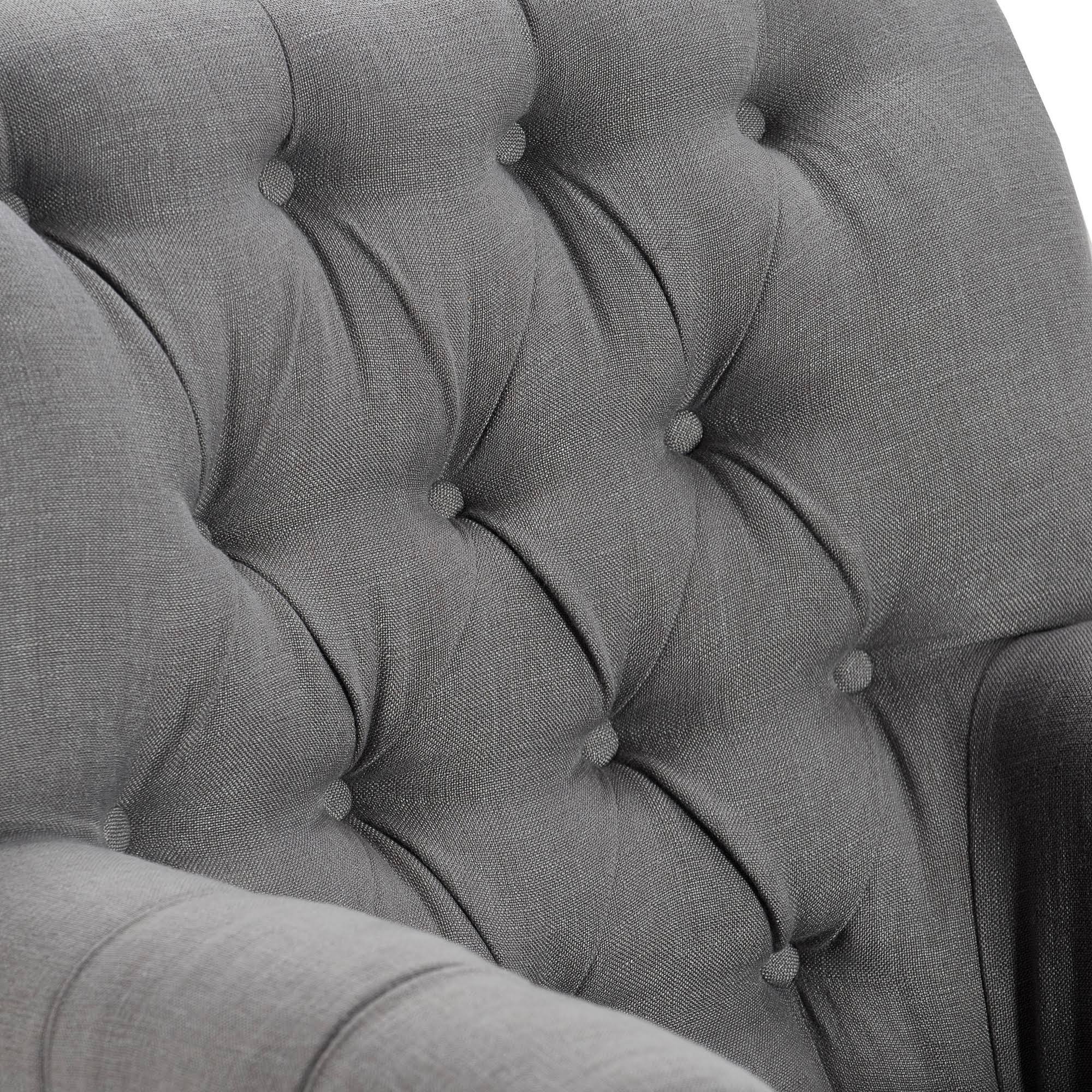 Gray Tufted Accent Chair A4893