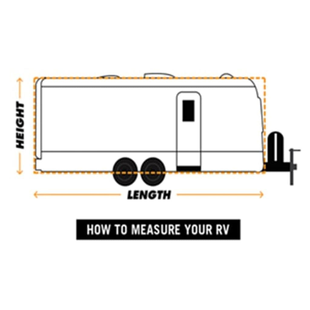 3 Layers Camper Trailer Cover Fits 20' to 23' Trailer Breathable Waterproof (Grey) O38798