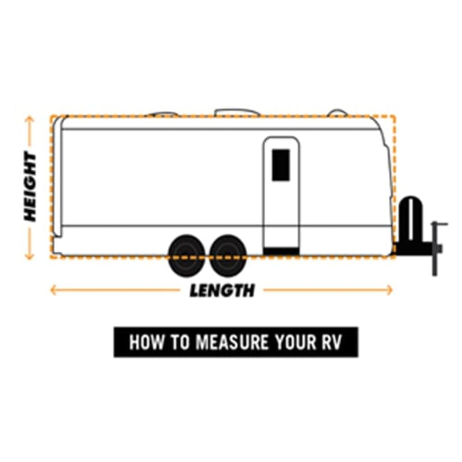 3 Layers Camper Trailer Cover Fits 20' to 23' Trailer Breathable Waterproof (Grey) O38798