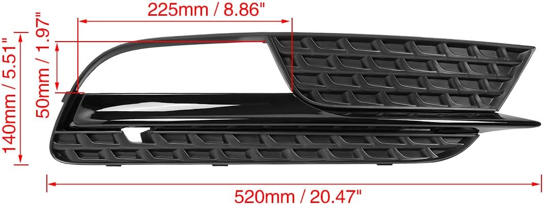 Fog Light Grille Lamp Cover for Audi A5 X610815