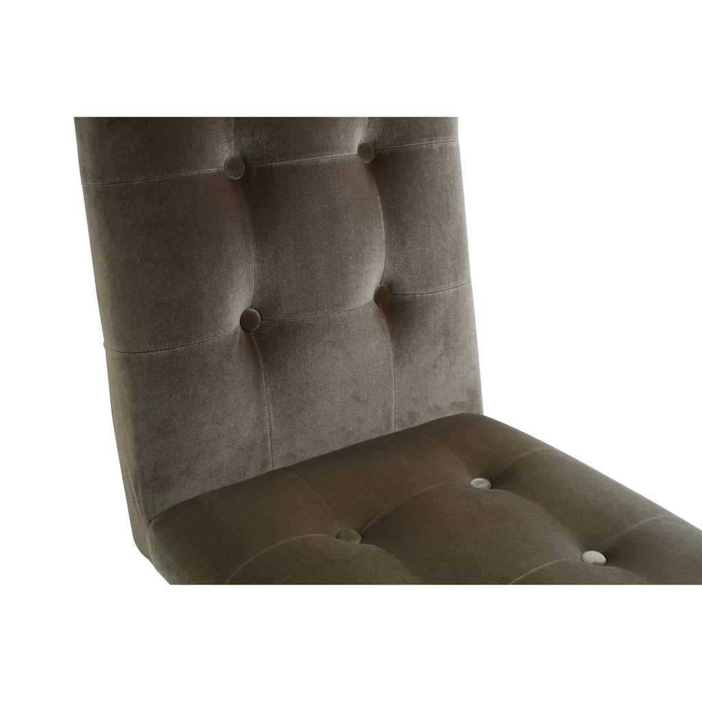 Taupe Velvet Dining Side Chair L48572