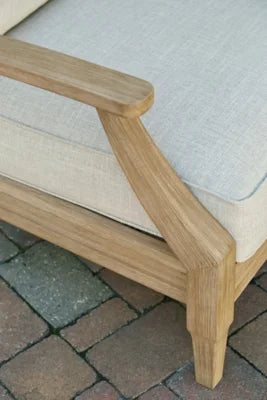 Beige Lounge Chair with Cushion O30511