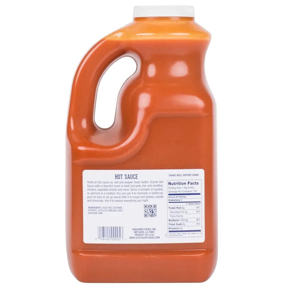 Crystal Hot Sauce 1 Gallon Plastic Bottles Y78430