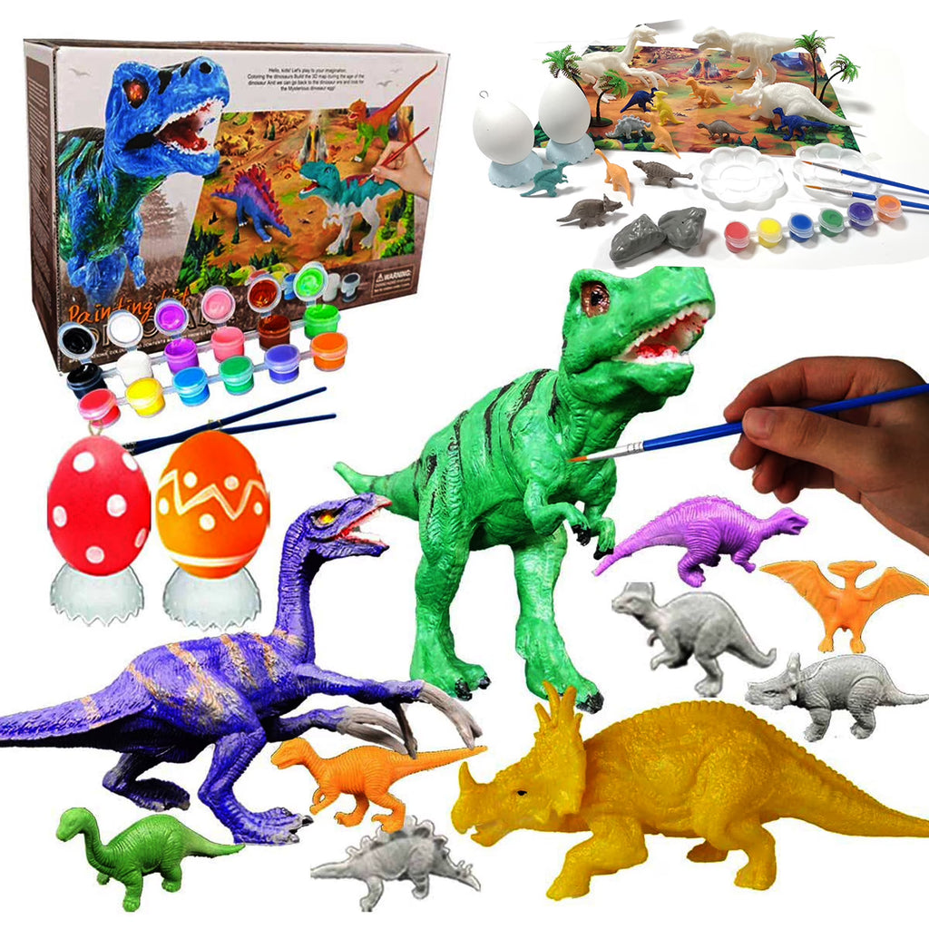Kids Dinosaur Painting Kit with Play Mat X8532
