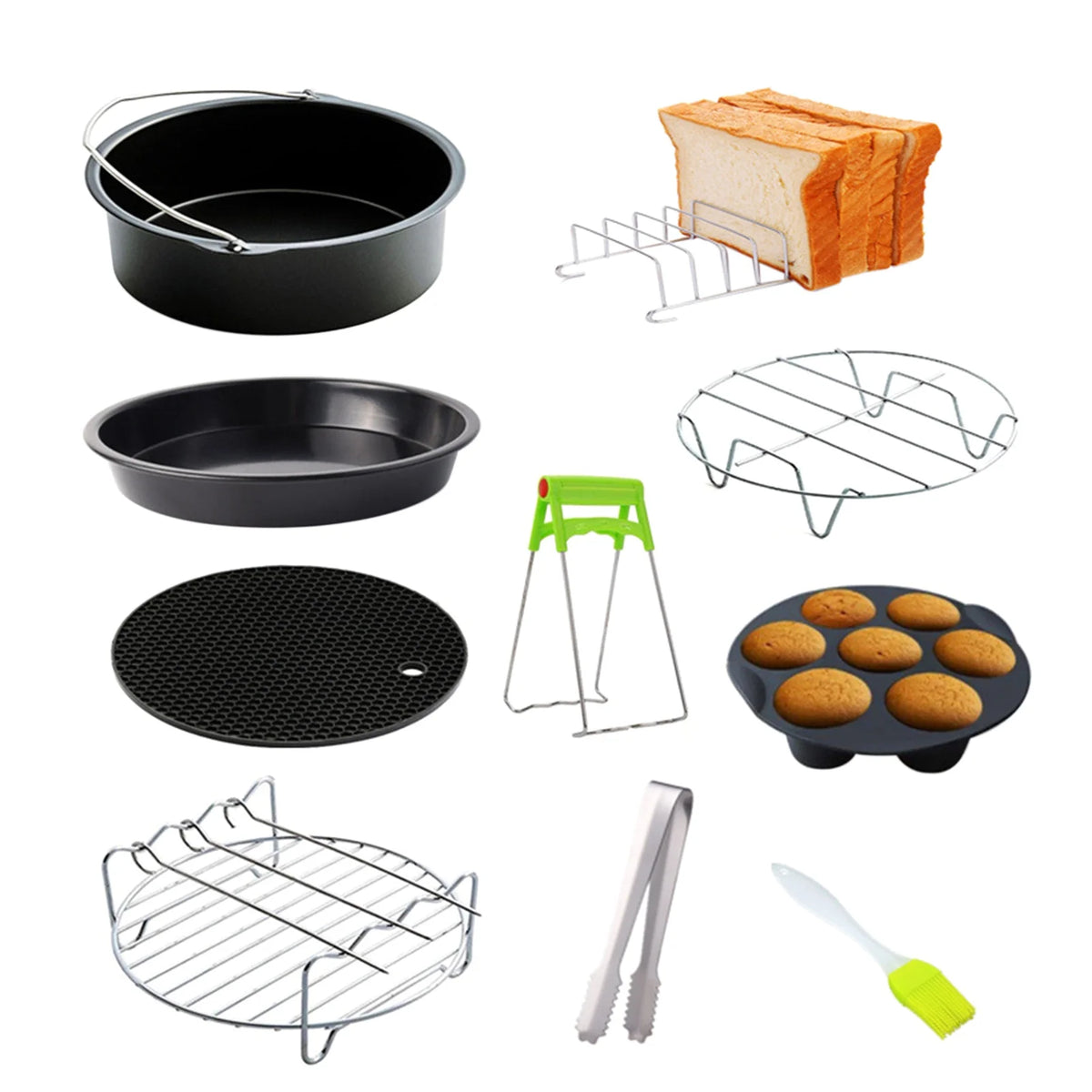 10Pcs Air Fryer Accessory Kit C654057