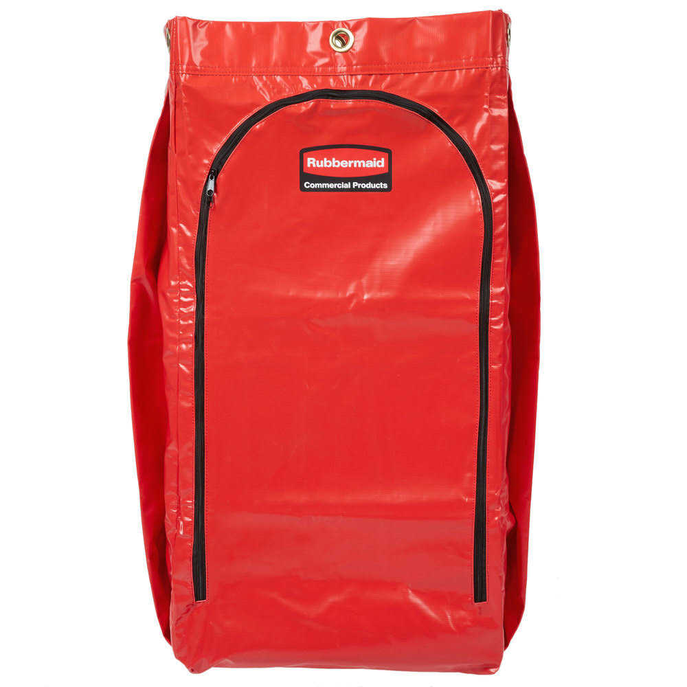 Red Vinyl 34 Gal Recycling Cart Bag L304