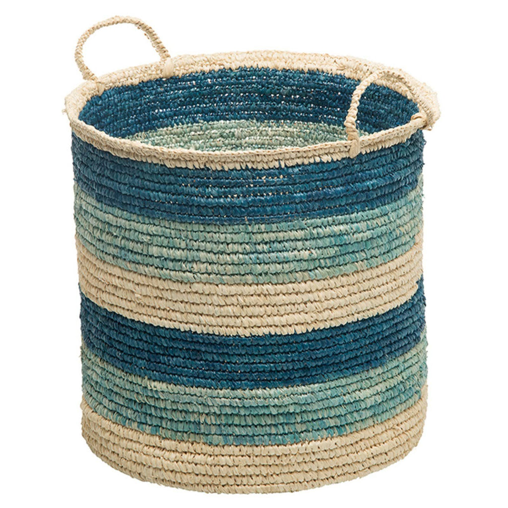 Round Sisal Storage Basket with Handles H16826