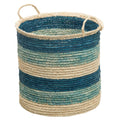 Round Sisal Storage Basket with Handles H16826