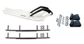 White XPT Snowmobile Skis with 8" Round Bars Complete Kit X677706
