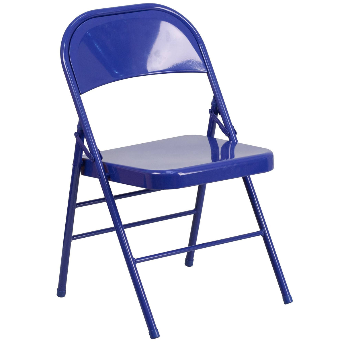 Cobalt Blue Metal Folding Chair M752