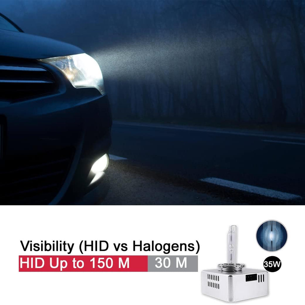 6000K 35W Xenon HID Headlight Bulb with Integrated Ballast Y33491