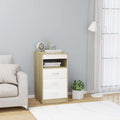White Sonoma Oak Chipboard Drawer Cabinet G79727