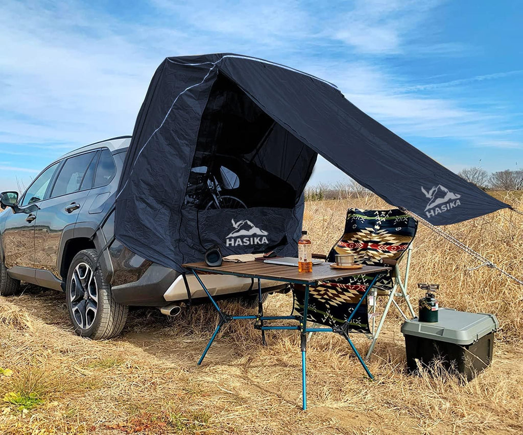 Black Waterproof 3000MM Tailgate Shade Awning Tent Z755656