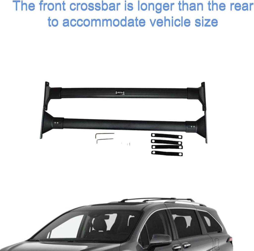 Black Crossbar Cargo Roof Rack with Side Rails O89405