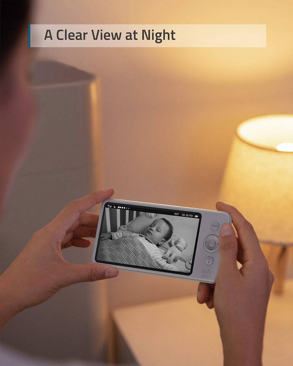 Video Baby Monitor with Camera and Audio, 720p HD, Night Vision, 5 Display Y73537