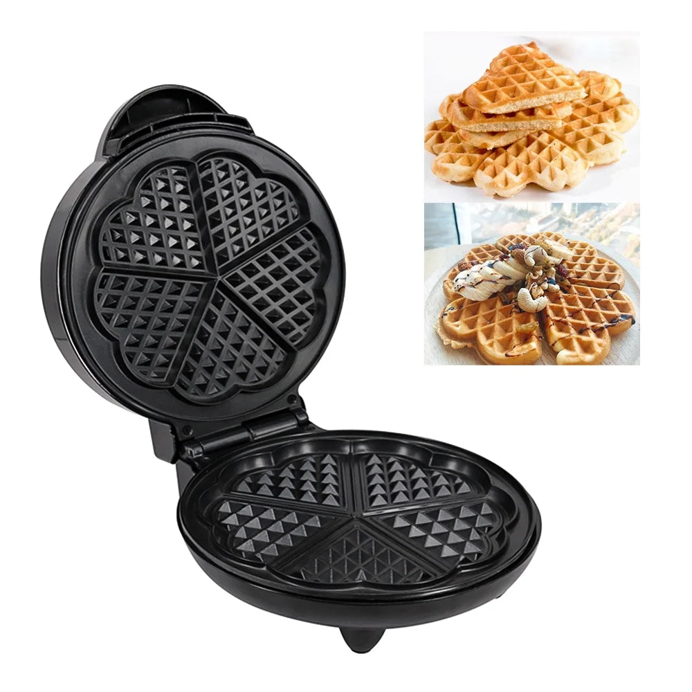 1000W Heart-Shaped Electric Waffle Maker D15655