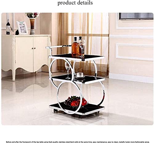 Stainless Steel Rolling Bar Cart T719
