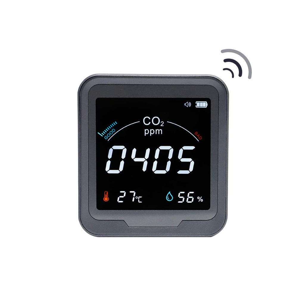 CO2 Monitor with Temperature and Relative Humidity, 400-5000ppm Range U143
