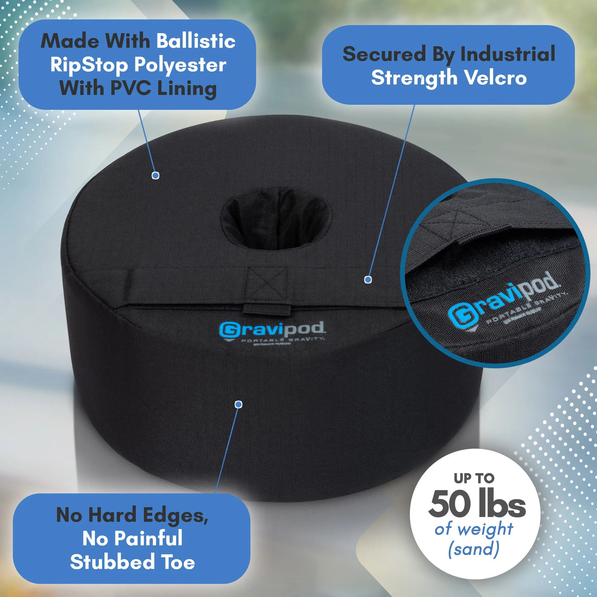 14" Round Umbrella Base Weight Bag P465244
