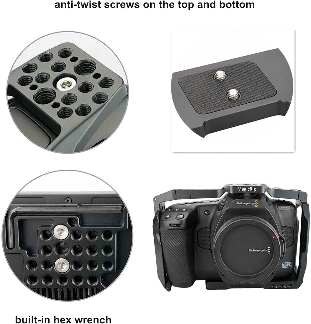 BMPCC 6K Pro Cage with T5 SSD Mount E19574